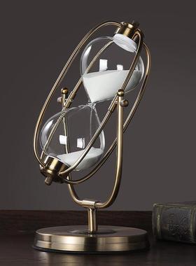 现代轻奢沙漏计时器家居客厅电视柜装饰品高档书柜办公室桌面摆件