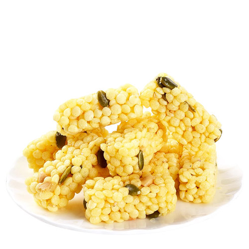 峁圪垯 坚果小米酥168g*1袋米花糖传统中式糕点网红休闲零食好吃