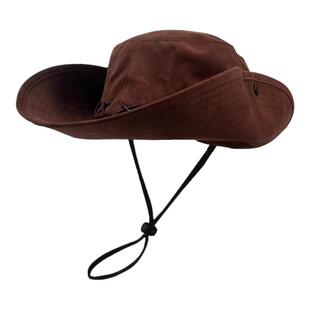 防晒帽子男女款夏季户外钓鱼登山帽大头围渔夫帽西部牛仔帽遮阳帽