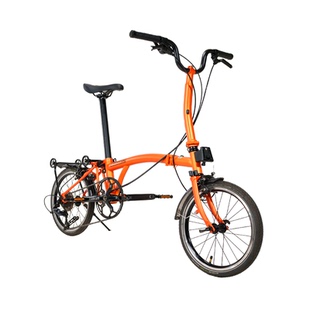 CRANSTON活力橙 R9 Max三折叠成人超轻便携16寸9速小布折叠自行车