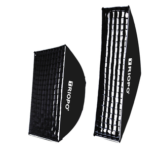 捷宝快装快拆四角柔光箱蛋格长方形60x90/30X120宝荣口直播补光灯便携格栅长条补光灯使用神牛捷宝蜂巢柔光罩