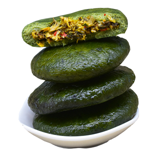 黄山新鲜手工现做艾叶粿清明馃青团艾草糍粑糯米果10个江浙沪包邮