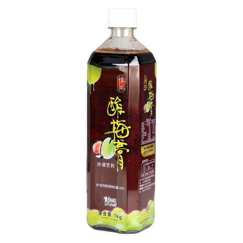 恒记酸梅膏1kg*12整箱商用
