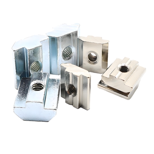 欧标滑块螺母304不锈钢方形T型/20/30/40/45铝型材配件M5M6M8国标