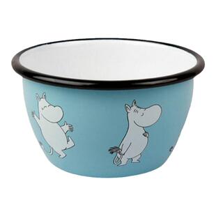 芬兰muurla搪瓷碗MOOMIN姆明餐具沙拉碗珐琅碗汤碗家用儿童饭碗