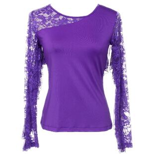 朵俏拉丁舞摩登形体服装女成人春夏新款练功服舞蹈上衣广场舞衣