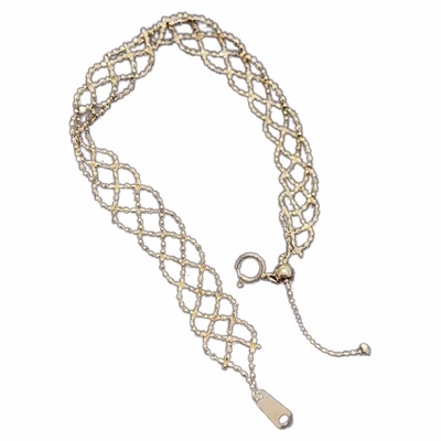 美梓珠宝18K金织梦蕾丝手链