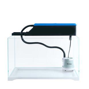 鱼缸过滤循环水泵过滤器净水三合一过滤箱盒小型底吸泵抽水泵静音