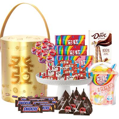 臻选德芙发财大金桶巧克力糖果