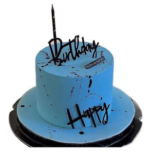 100枚装网红亚克力插牌生日快乐蛋糕插件情人节派对甜品台装饰