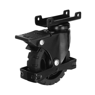 FW-90TP拉杆车平板车带支架脚轮万向轮定向轮固定轮子配件