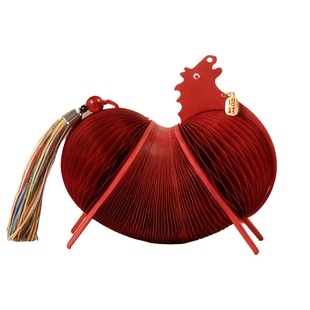 新年装饰品2026年生肖马摆件蜂窝纸伸缩立体桌面摆设春节过年布置