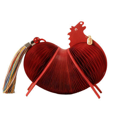 2026生肖马蜂窝纸伸缩桌面摆件