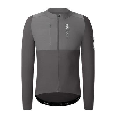 Slipstream 男士长袖骑行服秋冬黑色薄绒防寒保暖上衣Essential