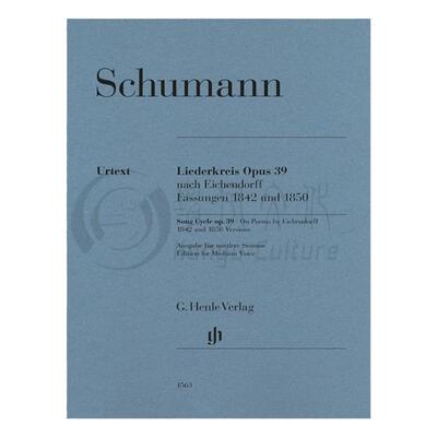 舒曼组歌op39艾兴多夫诗歌中音