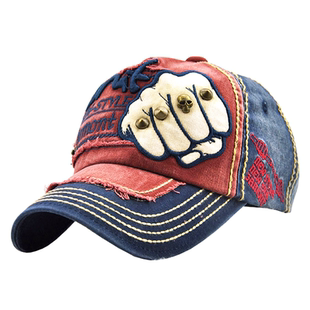 阳冠男女士帽子棒球帽牛仔纯棉布做旧时尚户外遮阳休闲街头鸭舌帽