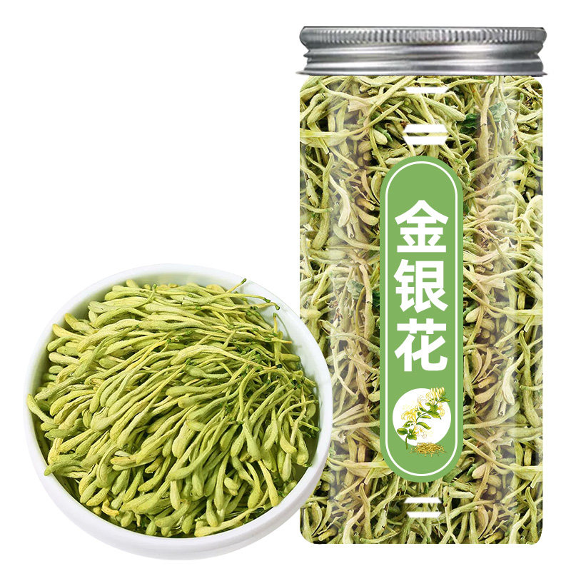 金银花茶正品头茬罐装干花清润中式药材特非级茶叶泡茶水喝的东西