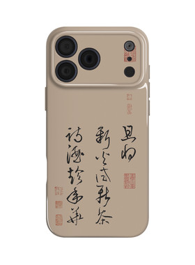 苏轼诗酒趁年华草书书法手机壳