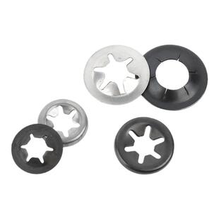 65锰弹簧卡圈密型轴承夹挡圈304不锈钢轴用梅花卡簧轴承垫圈M3M12