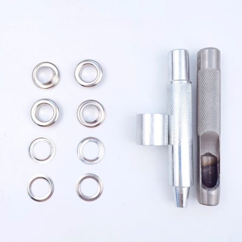 100套10mm气眼扣套装带圆形铜质金属鸡眼扣扣安装工具篷布铜批发