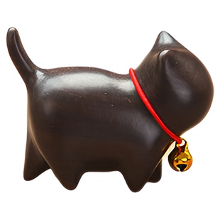 中式复古可爱猫咪实木橱柜柜门拉手拉手抽屉斗柜衣柜单孔把手