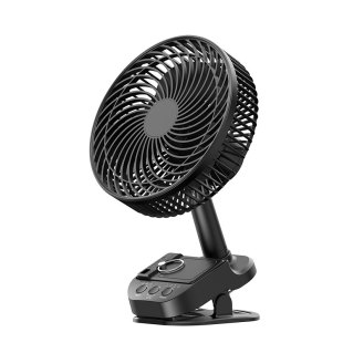 opolar 小风扇小型宿舍usb充电可摇头定时办公室桌面台式厨房挂墙户外露营夹式便携式超长续航大风力静音风扇
