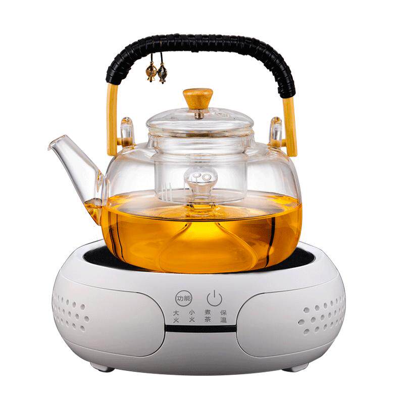 2025新款煮茶壶玻璃蒸茶器套装茶具加厚泡茶养生烧水壶家用电陶炉