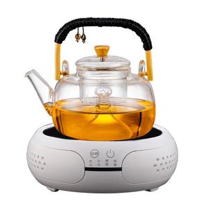 2024新款煮茶壶玻璃蒸茶器套装茶具加厚泡茶养生烧水壶家用电陶炉
