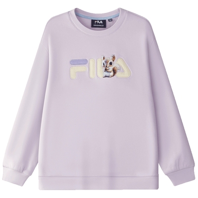 FILA斐乐男女童加绒保暖卫衣