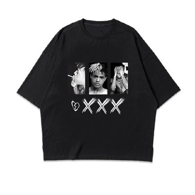 致敬美式高街人像hiphop白色T恤