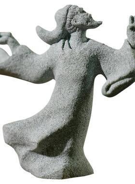 禅意摆件茶室布置造景鱼缸可沉底装饰新中式布置道具书房创意摆设