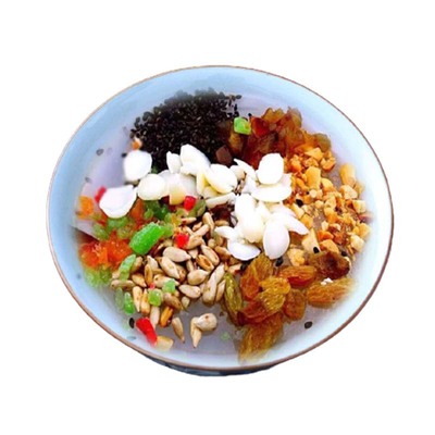 茶汤李记北京水果藕粉莲子早餐