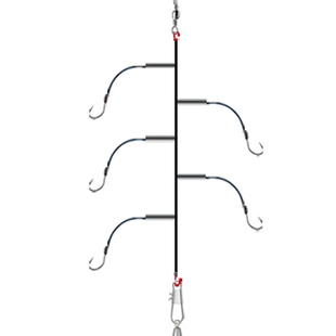 冰钓柳根串钩成品绑好伊势尼防缠绕仕挂5钩冬钓鲫鱼鲤鱼黄辣丁
