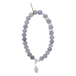 原创紫玉晶紫水晶手串手链手饰女款九紫离火上岸好运情侣礼物