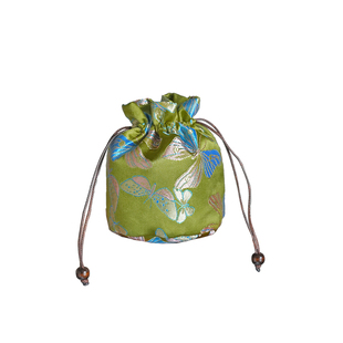 慢蓝| 织锦茶杯袋加厚茶具主人杯便携式手提包拉绳文玩首饰收纳袋