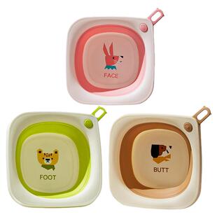 KUB可优比婴儿折叠脸盆宝宝洗脸盆新生儿洗屁股盆便携式儿童专用