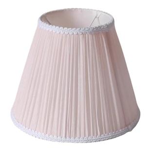 手工灯罩外壳配件通用圆形防刺眼婴儿遮光台灯吊灯锦丝皱布艺壁灯