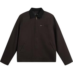 李宁哈灵顿夹克男秋季新款情侣复古上衣巴恩风翻领行政运动外套女