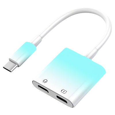 适用苹果有线耳机转typec转接头