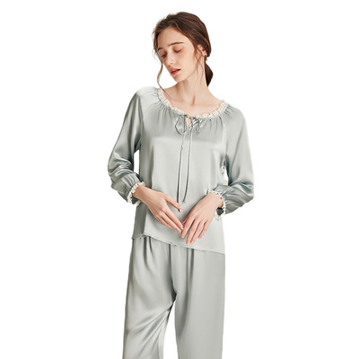 真丝睡衣女桑蚕丝家居服高级感