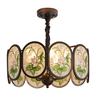 餐厅吊灯中古风宋式美学吧台餐桌灯具新中式大气高端岛台餐桌灯饰