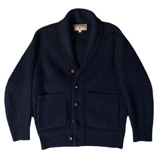 1920s经典青果领羊毛衫 Shawl Collar Cardigan 重磅针织开衫