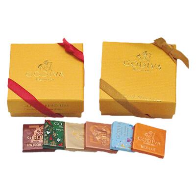 新款包装godiva混合巧克力薄片