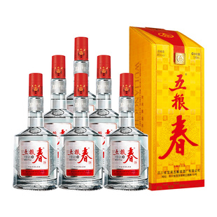 【官方正品】五粮春45度500ml*6瓶 整箱装五粮浓香型白酒宴席用酒