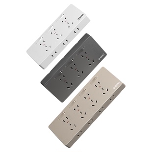 国际电工86型扩展式插座原位拓展118型多功能多孔位带开关接线板