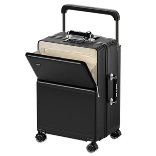 行李箱男生前置开口2025新款宽拉杆箱结实耐用24寸大容量旅行皮箱