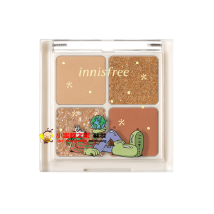 韩国innisfree/悦诗风吟圣诞限量版四宫格眼影盘拿铁高级感平价