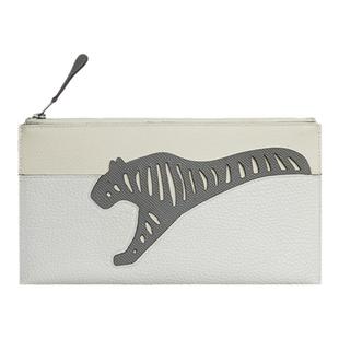 欧美动物系列真皮轻奢拉链多色轻便拼接长款手包化妆包零钱包钱包