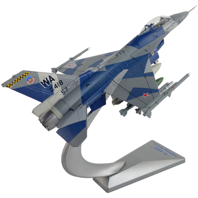 F16战隼飞机模型飞虎涂装合金