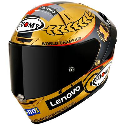 suomy赛车头盔车手同款限量金盔